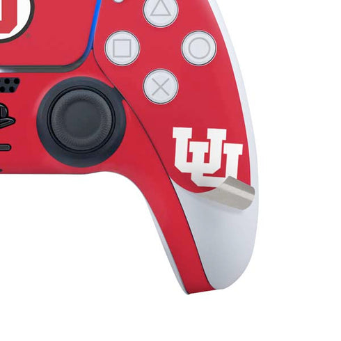 University of Utah Logo PS5 Controller Skin